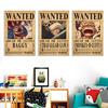 One Piece Poster Clear Printing Rectangle Decorative Japanese Anime Luffy Bounty Poster Bedroom Decor for Bar