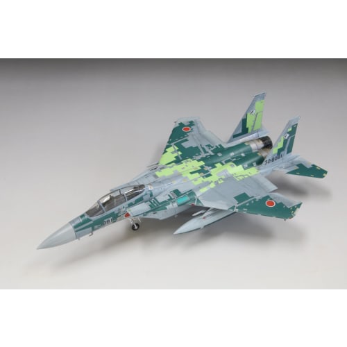 Fine Molds 1/72 Jet Aircraft Series, Japan Air Self-Defense Force F-15DJ Aggressor, Digital Camouflage, Green, Plastic Model, FK05 (Airplane)
