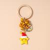 Fashion Christmas Keychain Jingling Bell Key Ring for Women Girls Handbag Pendants DIY X'mas Key Chain New Year Gifts