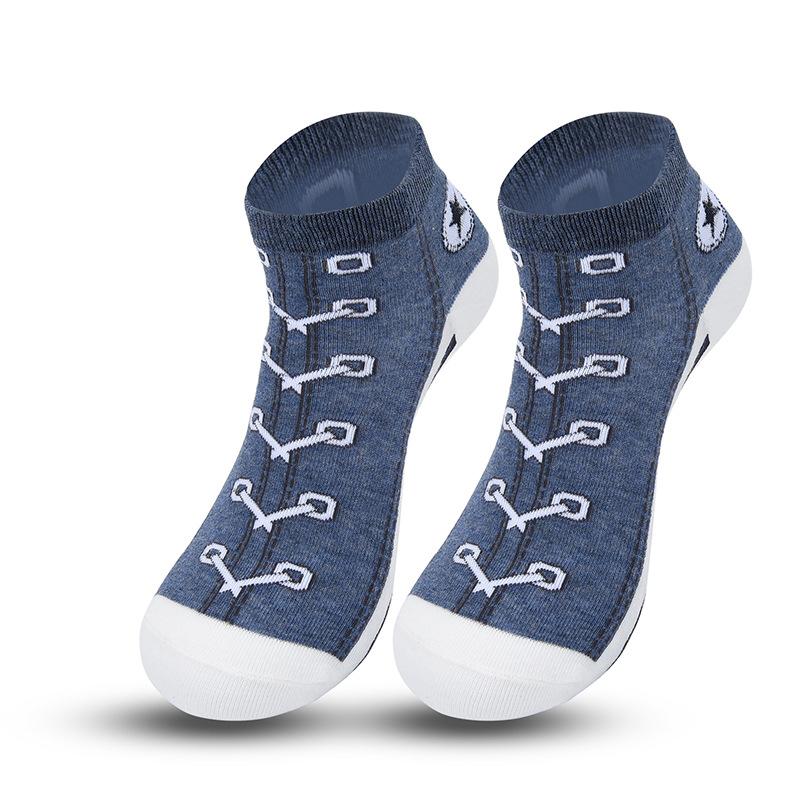 

Модные мужские и женские носки, носки с дезодорантом, носки-лодочки, имитация спортивных носков, носки с рисунком обуви, низкие модные носки One Size джинсовый синий