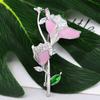 Blucome Mode Rosa Blume form Brosche Emaille kupfer Corsage für Frauen Mädchen Anzug Kragen Clip Pins Hochzeit Partei Schmuck Geschenk