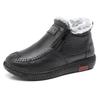 2023 Women's Winter Warm Velvet Cotton Snow Boots with Non-Slip Soft Soles for Middle-Aged and Elderly