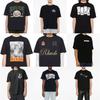 Europäische Größe Baumwolle T-Shirt Herren Kurzarm Retro Herrenbekleidung Bedrucktes Ausverkaufs-T-Shirt Amerikanisches Muster Locker T-Tide Marke Lässig