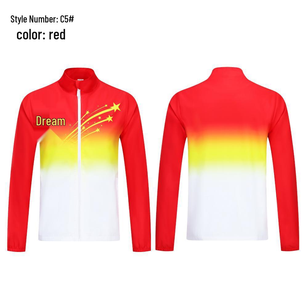 Long Sleeve Waterproof Jacket for Table Tennis & Badminton - Sports Uniform for Adults (All Seasons)