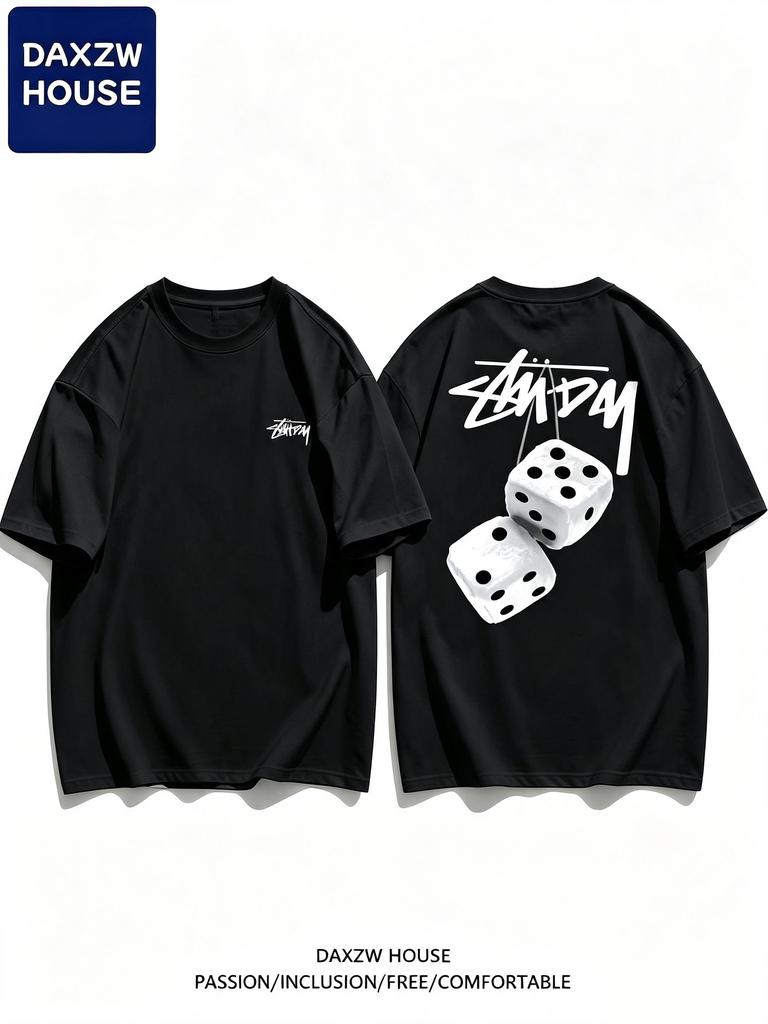 Camiseta Urbana Unisex de Moda Manga Corta Diseño Gráfico Holgada Casual Transpirable Ligera Camisetas de Verano Moda Popular