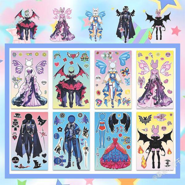Rhythm Box: Exquisite Princess Dress Stickers - Creative, Educational, Handmade Reward for Kids
