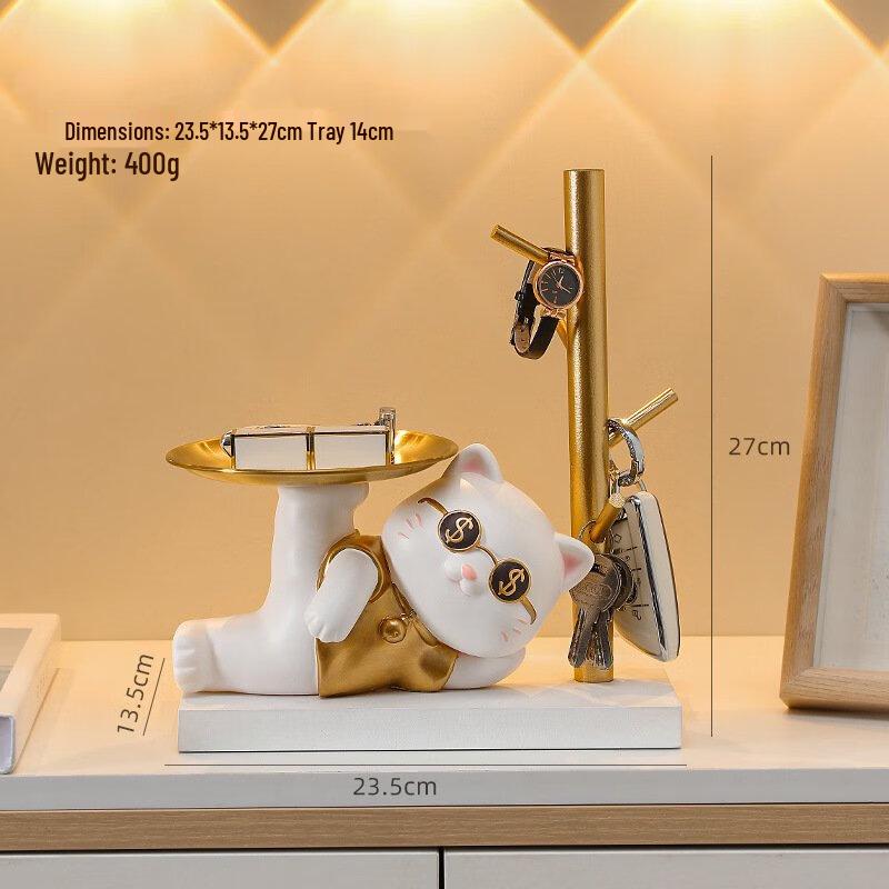 Cartoon Bear Key Storage Tray Ornament