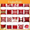Elegante Capa de Almofada Vermelha de Natal Capa de Travesseiro Super Macia Para Decoração de Sofá Estilosa