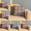 Colorful Neo Geo Pattern Cushion Cover Soft Reversible Durable Pillow Cover MultiScene Use for Home Car Daily Comfort