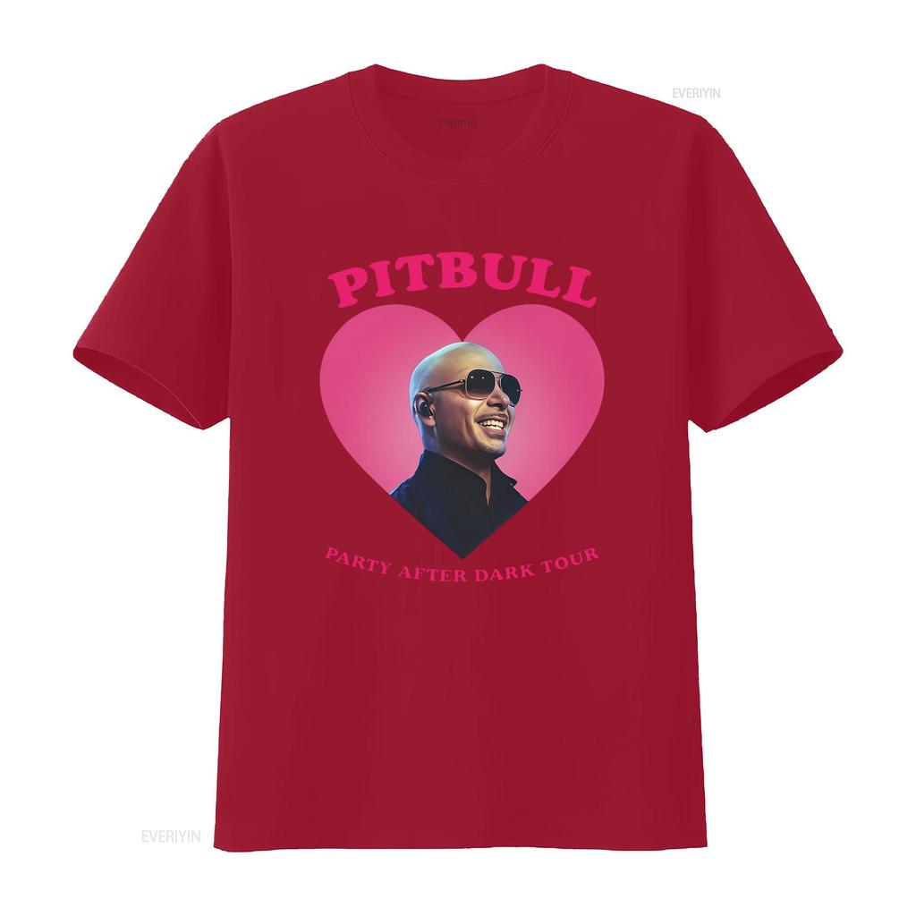 Pitbull Party After Dark Tour Mr Worldwide Maglietta alla moda elegante per i fan vintage lavata versatile abbigliamento da stilista