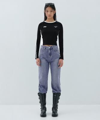OIOI COLLECTION Semi-Wide W Denim Pants_Blue