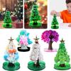 Colorful And Interactive 15cm Christmas Tree Toy With Snowflake Crystals For Children