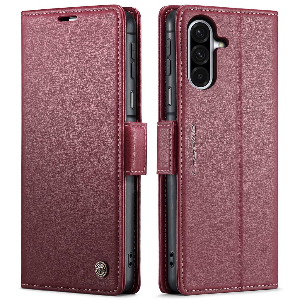 Für Samsung Galaxy A17 mit Kartenhalter, Brieftaschen-Hülle mit RFID-Blockierung, Strapazierfähiger Leder-Ständer, Magnetischer Verschluss, Stoßfest