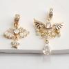 14K Gold-Plated Zircon Pendant Chain Spacer Beads for DIY Bracelets & Necklace Charms.