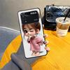 מארז ל-Xiaomi Poco X3 X4 X5 X7 Pro C61 M3 M4 M7 Pro C50 F3 C40 C71 F1 M5 C75 כיסוי טלפון שחור רך דוגמת ילדה מצוירת
