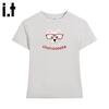 CHOCOOLATEit Damen Trendiges T-Shirt mit Print, figurbetont