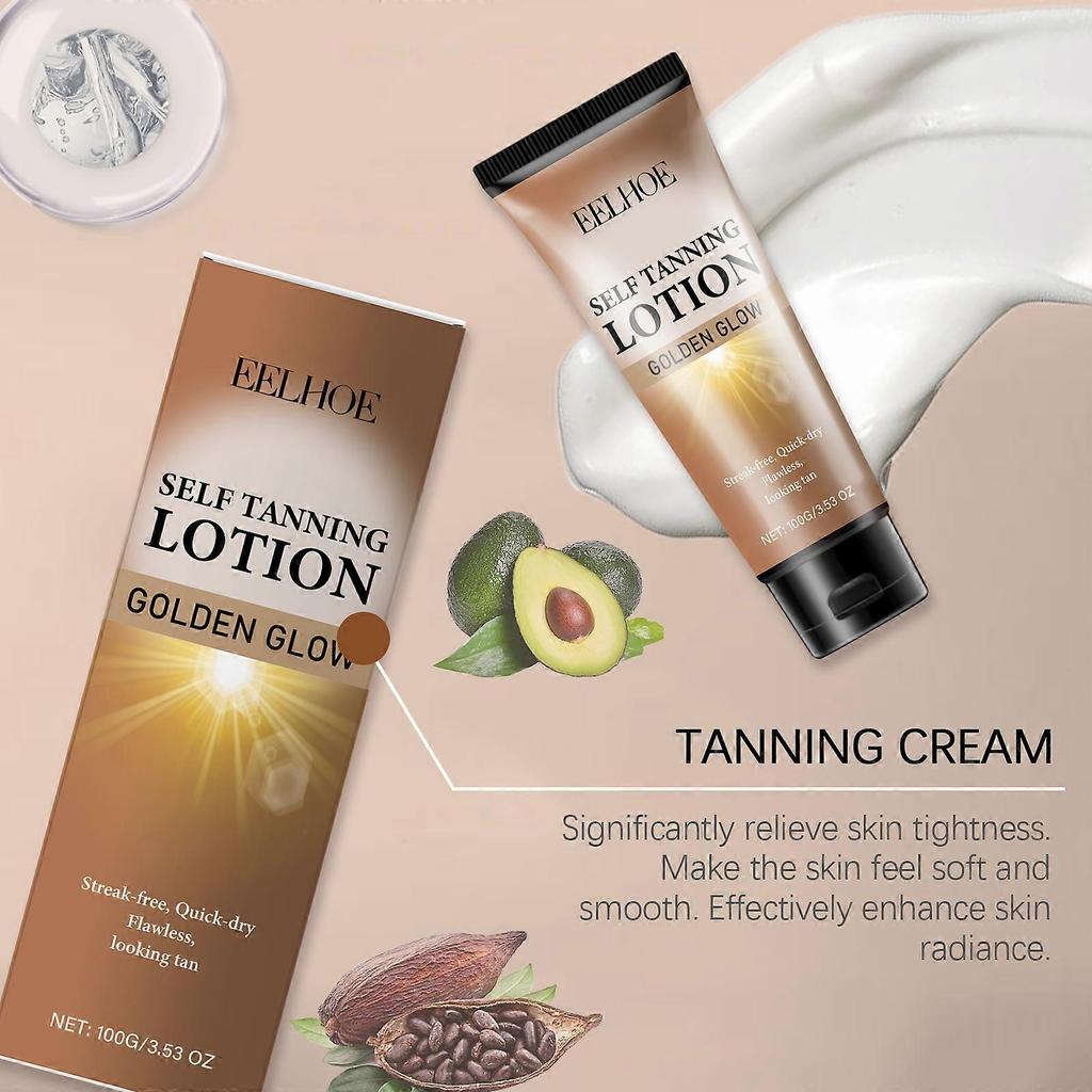 Limited time!!Eelhoe Sun-Free Darkening Cream Moisturizes And Soothes Skin, Improves Skin Texture, Creates A Sun-Kissed Glow For Summer