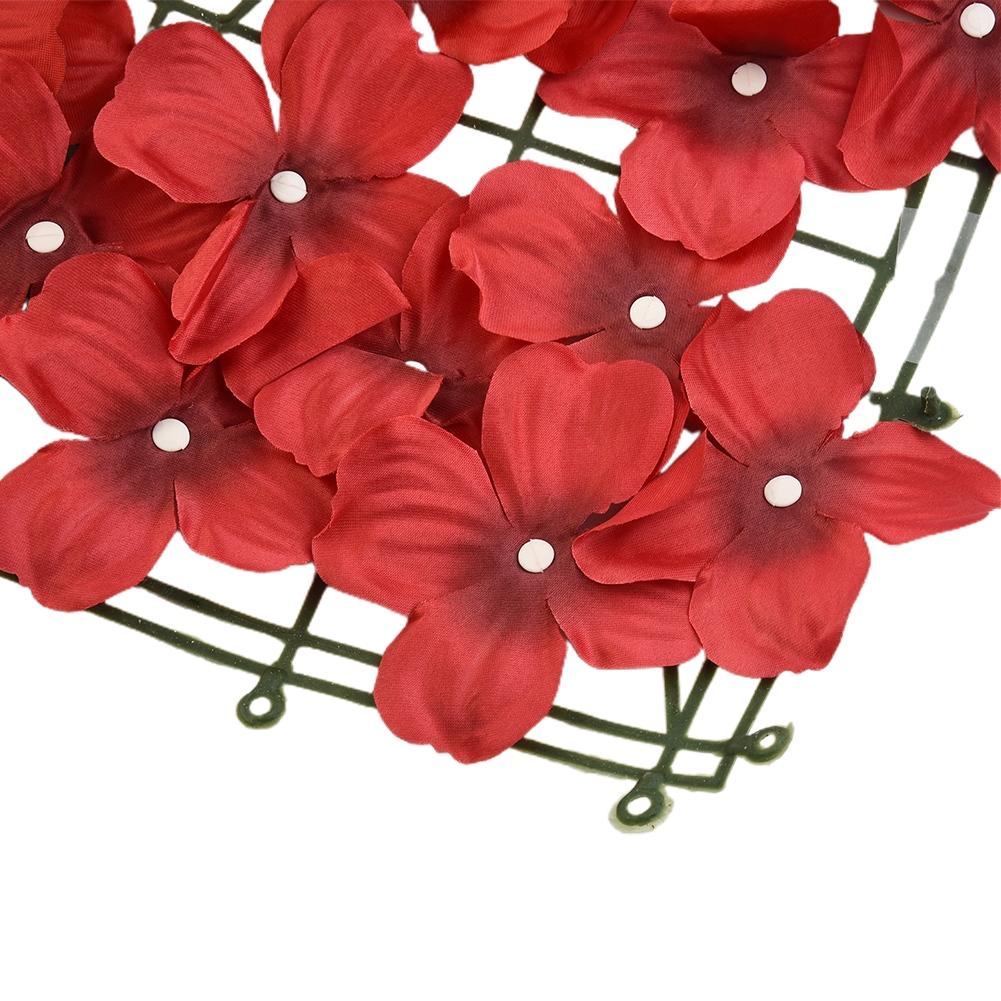 1M Fake Fence Trellis Wall Decoration Artificial Flower Privacy Fence Screen Outdoor Garden Balcony Hedge Home Wedding Decor