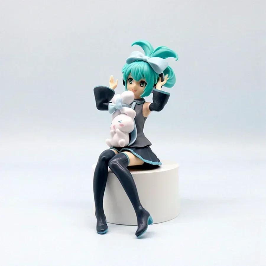 Brandneu Sexy Mädchen Hatsune Miku Anime Modell Mode Subkultur Miku Actionfigur Weihnachtsgeschenk PVC Set Modell Puppe Spielzeug