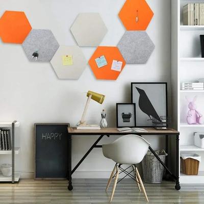 Odnímatelné 3D šestihranné nástěnné samolepky Barevné filcové geometrické tvary pro moderní obývací pokoj a dekoraci stěny ložnice