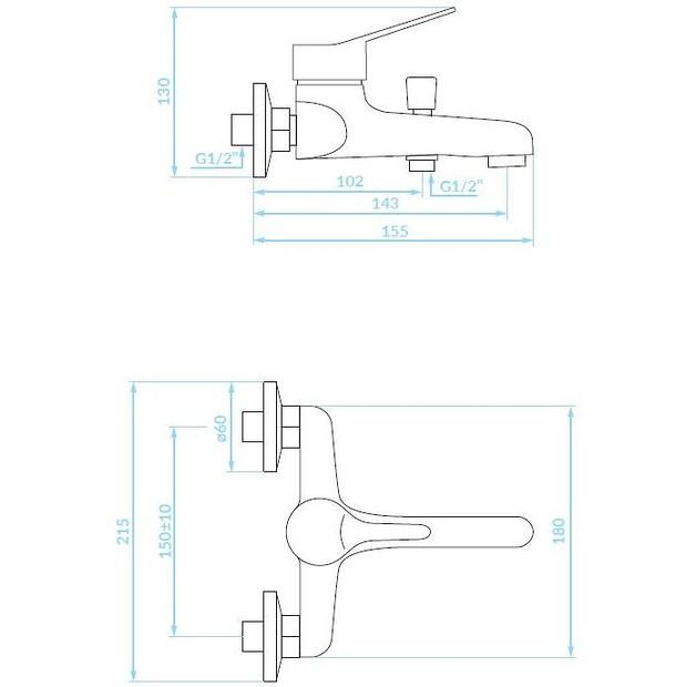 Mischbatterie Kuchinox Tibi Chrom (BQY010D)