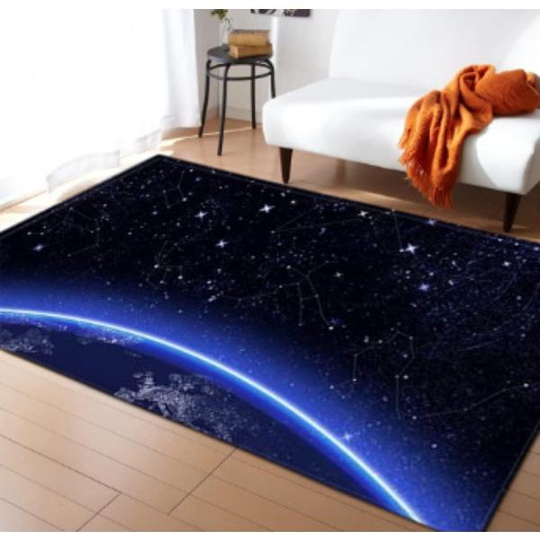 Starry Sky Carpet Feather Wind Bedroom Floor Mat