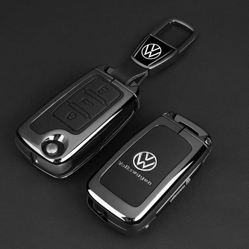 Key Case for Volkswagen: Fits Teramont, Bora, Golf, Sagitar L, Tayron, Magotan, T-Roc, and T-Cross Models