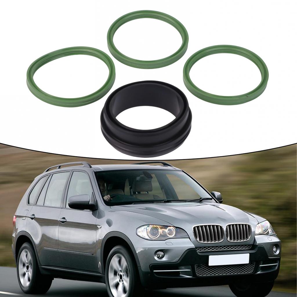4X Tube  for Turbo Collector Intercooler Seal Kit 11617801222 For Bmw 3 5 7