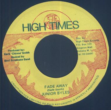 7inch Record JUNIOR BYLES - Fade Away NONE High Times 1992 Jamaica Reggae, Ska & Dub Used