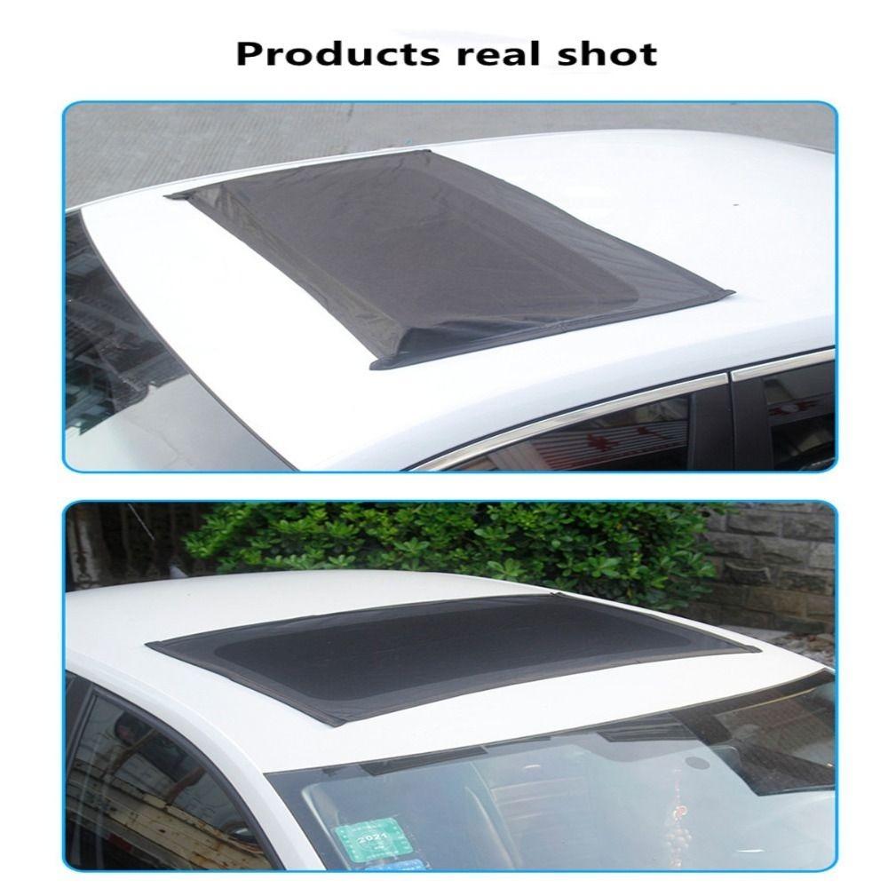 New Heat Insulation Car Sunroof Sunshade Magnetic Suction Foldable Anti-mosquito Sunblock Net Sun-proof Tent Roof Cover