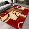 Geometric Pattern 3D Area Rugs for Living Room and bedroom decor Washable Carpets with Non-slip Backing European Inspired Mats