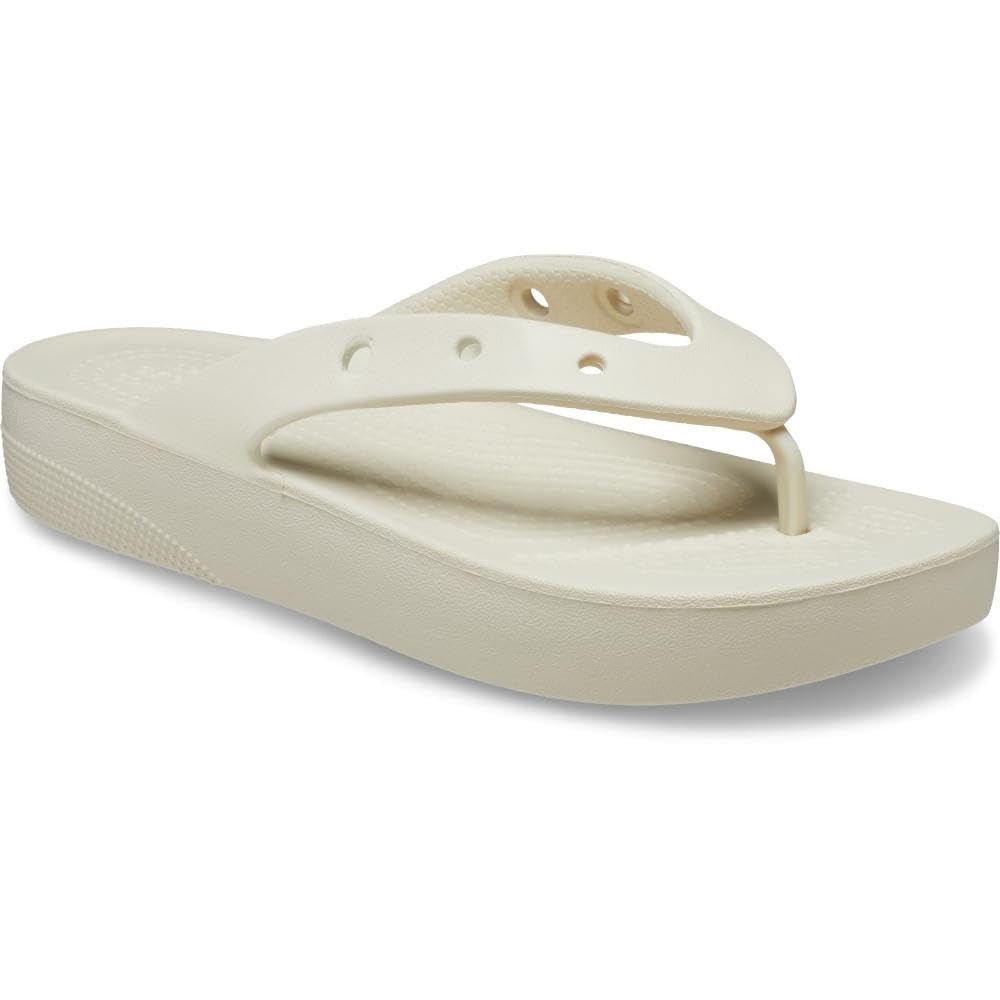 Classic Platform Flip Flip Flops for Cm [Crocs] Women, Beige, 21.0