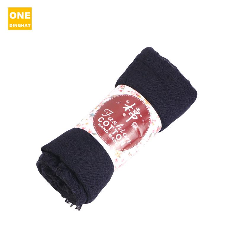 Pustende hodeplagg i bomull og lin, seersucker-skjerf, hodeplagg i etnisk stil, hodeplagg og lue Jdwj-32