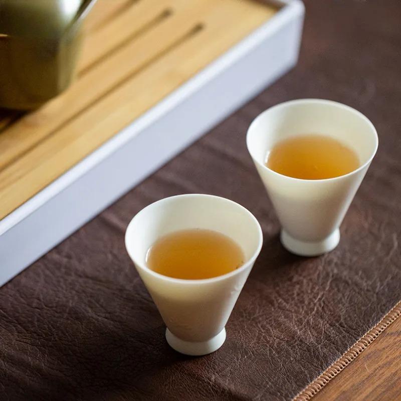 Leather Tea Table Mats Handmade Tea Flag Heat Insulation Mat Drink Coaster Dinner Table Cloth Mat Chinese Tea Set Decoration