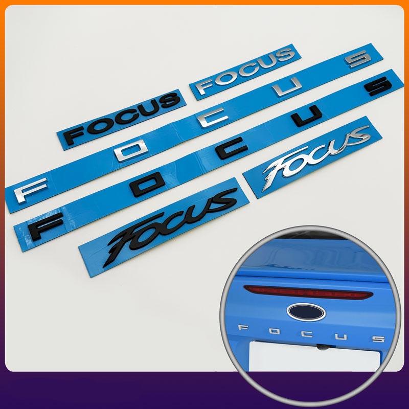 GFYB1 Car Styling Letter Emblem ABS Sticker Rear Bumper Trunk Badge Decals For Ford Focus MK1 MK2 MK3 MK4 Accessories