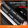-Car Threshold Protection Stickers Scratch Resistant Accessories For BMW E46 E90 E60 F30 F10 E39 i3 i4 X1 X2 X3 X5 X4 X6 X7 M3 M