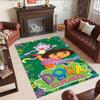 Dora Explorer Customize Your Name Floor Mat Suitable for Study room Outdoor Dining Room Playrooms Anti-slip Rug Office home decor