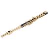 Piccolo Ottavino Half Size Flute Plated C Key Tone with Padded Box Case (Golden)