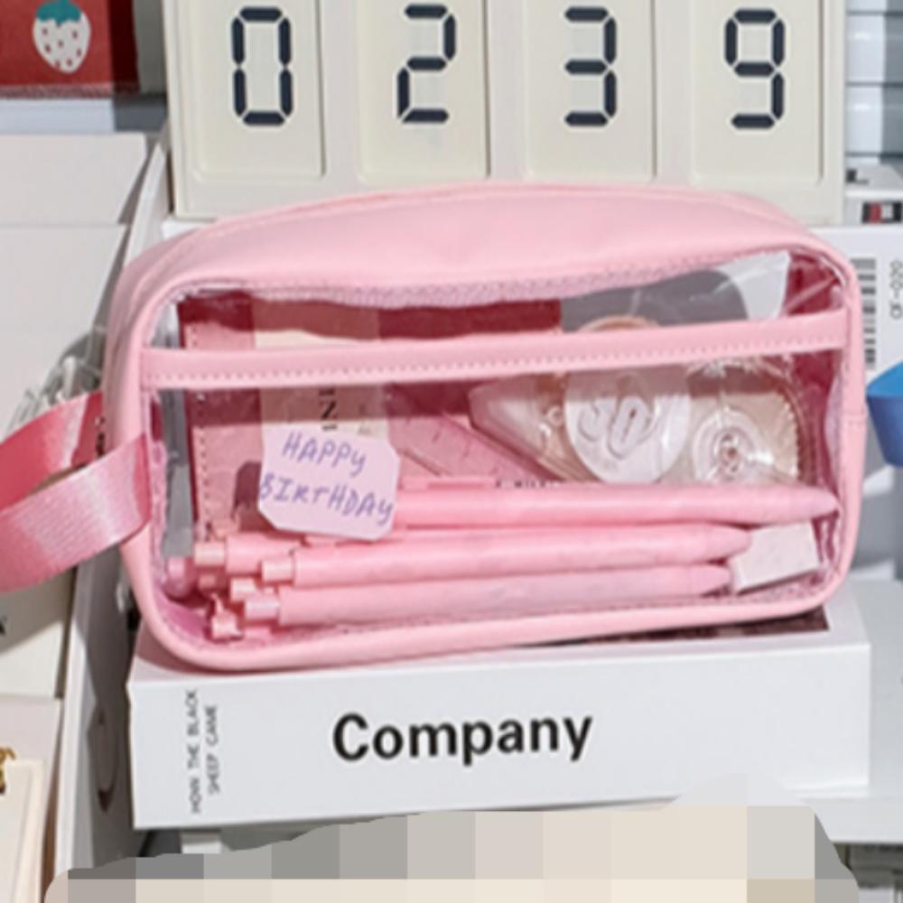 Transparent PVC Pen Case Pencil Pouch