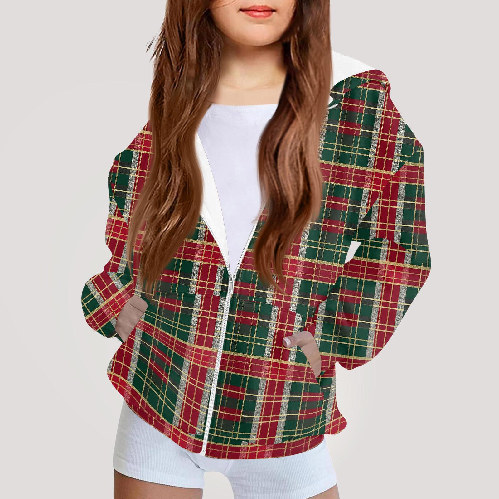 

Детская мода Принтованная толстовка с капюшоном с длинными рукавами Куртка-худи для девочек 140