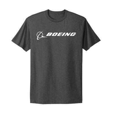 Boeing Aerospace Aviation American Aircraft Company Logo Grey T-Shirt Unisex T-Shirt