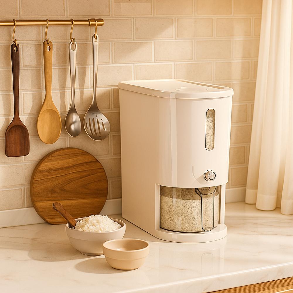 Moisture-Proof Rice Storage Container Visible Flour Storage Bucket  Kitchen Storage