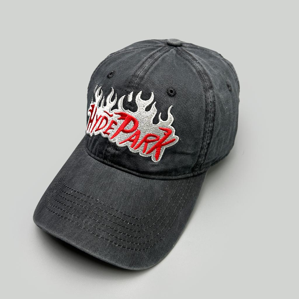 American Retro Letter Flame Embroidery Simple Baseball Hats New Men Women Sunshade Personal Versatile Fashion Ins Peaked Caps