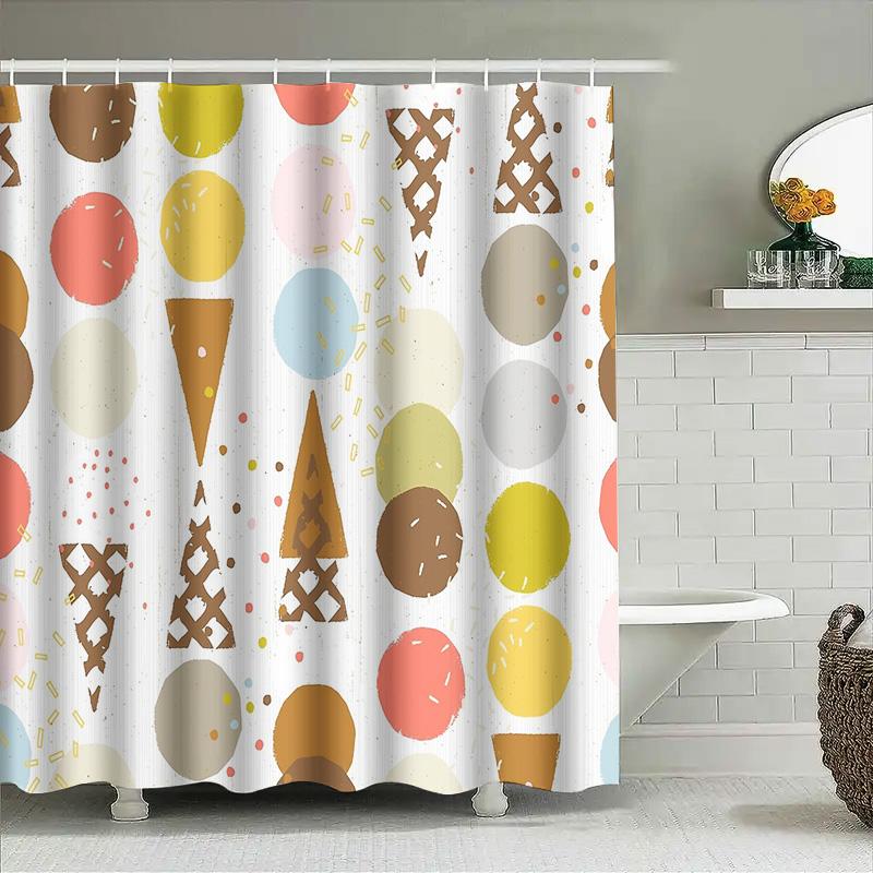 Bathroom Shower Curtain Floral Vintage Waterproof Farmhouse Decor Rustic Washable Liner
