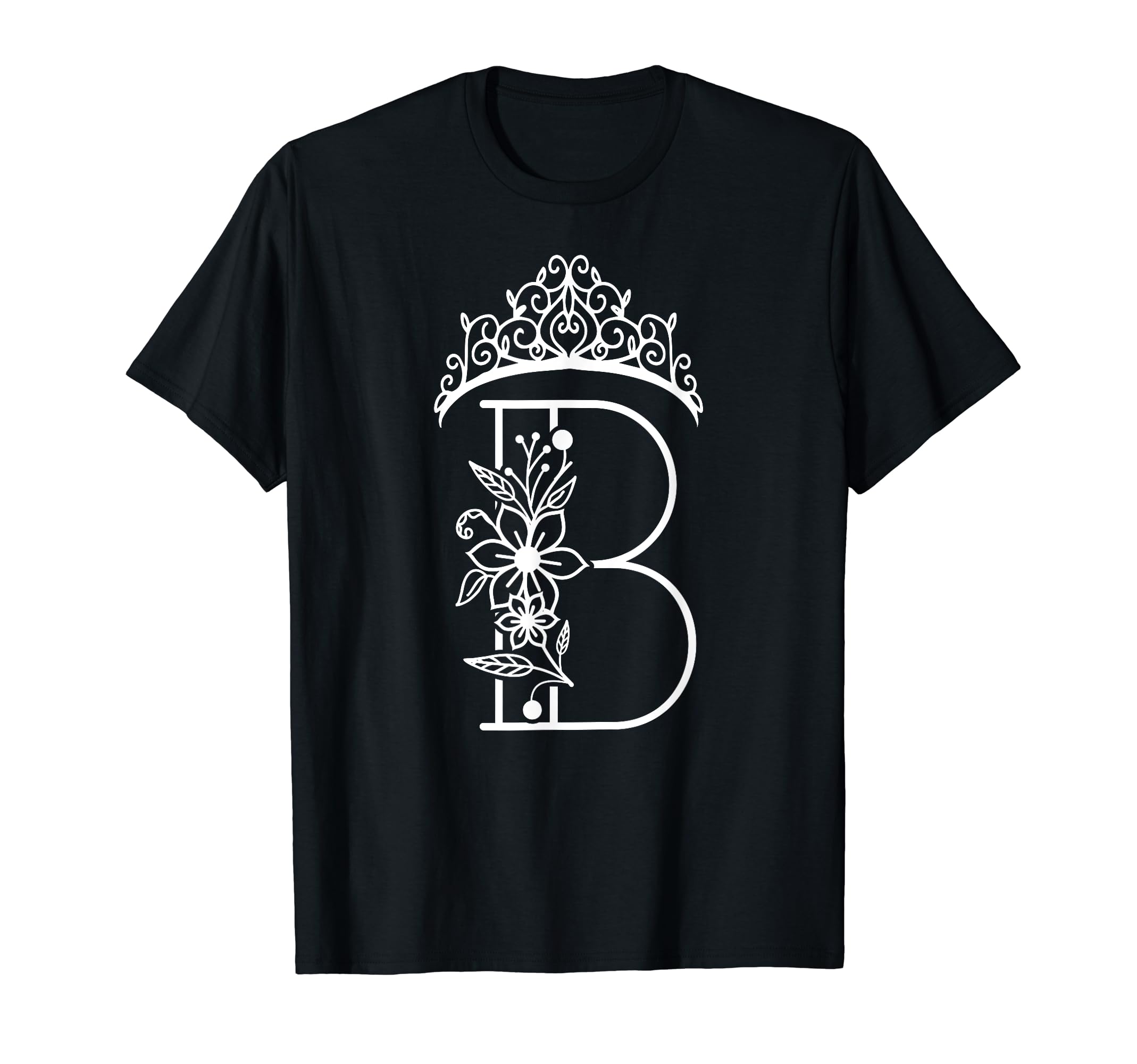 

Queen B Bee Alphabet B Crown Alphabet Monogram Bride Bee Lover T-Shirt
