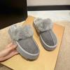 Snow Boots Women's Fashion Fluffy Slippers 2025 Autumn and Winter New Korean Version Comfortable and Warm Thick-bottomed Lazy Bag Head Slippers