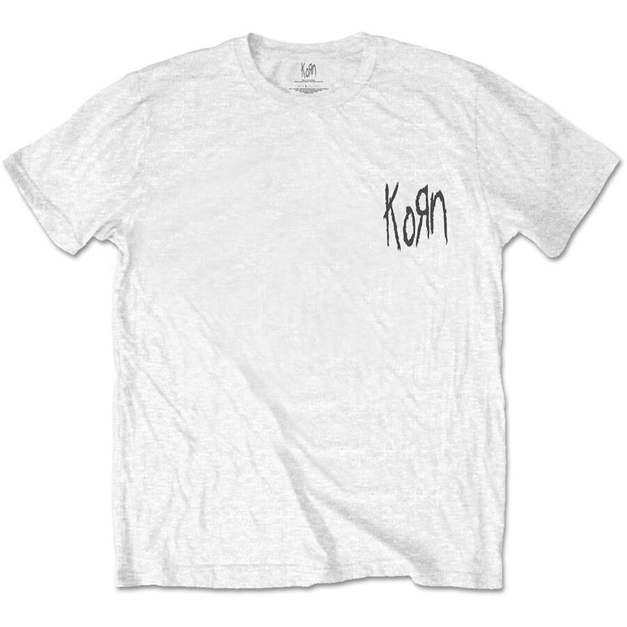 Korn - Logo Suffering-Scratchy - Biały t-shirt