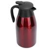 2L Isolierkanne Edelstahl Vakuum Thermokessel Krug für Zuhause Büro ReiseRot