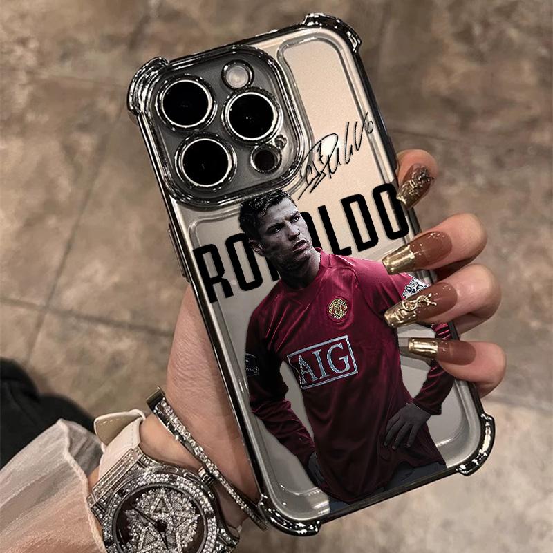 Famous Football Players C-CR7 Plating Phone Case For Samsung S26 S25 S24 S23 S22 S21 S20 FE Note20 Edge Plus Ultra 4G 5G Anti
