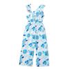 Girls Fashion Floral Print Romper Summer Casual Romper for Kids